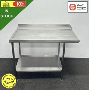 Used 1200mm Stainless Steel Dishwasher Table With Undershelf