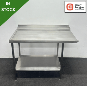 Used 1200mm Stainless Steel Dishwasher Table With Undershelf