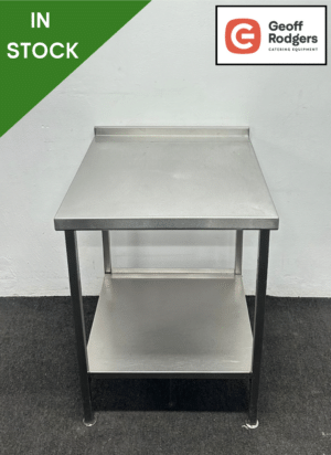 Used 700mm Stainless Steel Wall Table With Undershelf