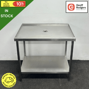 Used 900mm Stainless Steel Waste Disposal Table With Undershelf