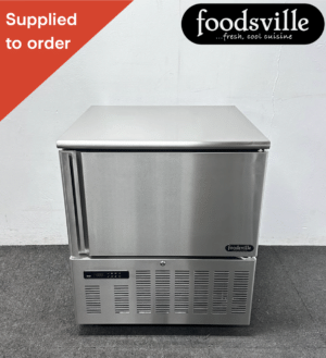 NEW Foodsville 5 x 1/1 GN Stainless Steel Blast Chiller & Freezer, On Wheels - Includes Trays!
