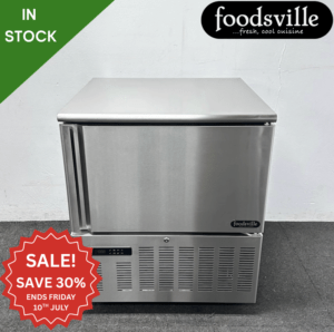 NEW Foodsville 5 x 1/1 GN Stainless Steel Blast Chiller & Freezer, On Wheels - Includes Trays!