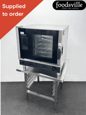 NEW Foodsville Fan Assisted 5 Grid Steam Combi Oven, On Racking Stand – Three Phase Electric