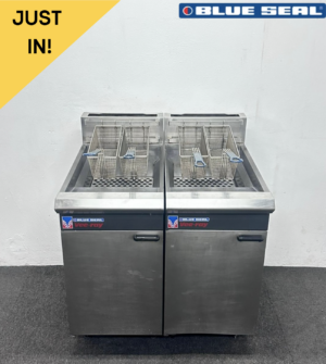 Used Blue Seal Twin Tank Four Basket Fryer - Natural Gas