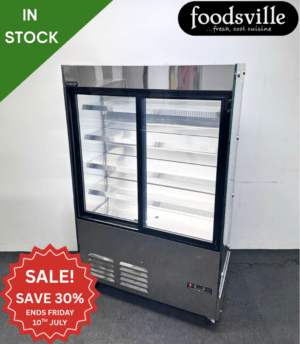 NEW Foodsville 1200mm 580 Litre Closed Multideck Display Fridge, On Wheels