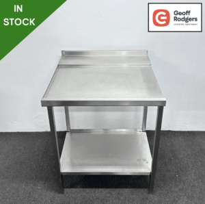 Used 740mm Stainless Steel Dishwasher Table With Undershelf