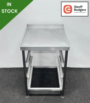 Used 600mm Stainless Steel Wall Table With Racking