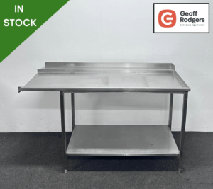 Used 1525mm Stainless Steel Dishwasher Table With Undershelf