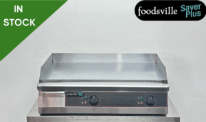 Used Foodsville Saver Plus 760mm Countertop Chrome Top Mirror Griddle - 13 Amp Plug In & Go!