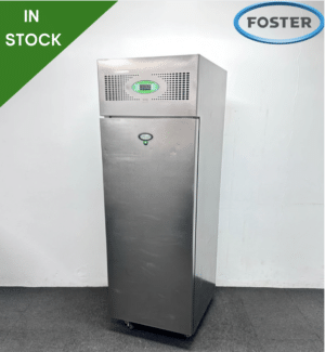 Used Foster Eco Pro 600 Litre Stainless Steel Upright Fridge, On Wheels