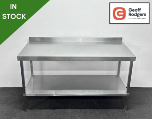 Used 1495mm Stainless Steel Wall Table With Undershelf