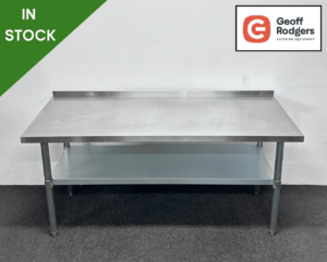 Used 1500mm Stainless Steel Wall Table With Undershelf