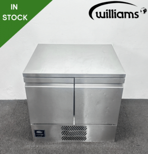 Used Williams Aztra 900mm Double Door Counter Worktop Freezer
