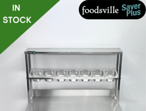 NEW Foodsville Saver Plus 1200mm Garnish Rail - Includes G/N Containers & Lids!