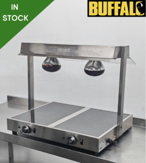 Used Buffalo 2 x 1/1 GN Food Warmer With Heated Lamps